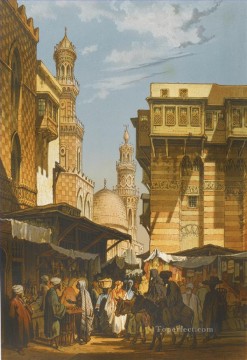  Amadeo Oil Painting - SOUVENIR DU CAIRE PARIS LEMERCIER 1862 Amadeo Preziosi Neoclassicism Romanticism city